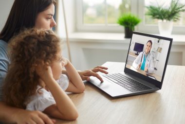 online ADHD Treatment - Mother and child enjoying digital era, having online consultation with remote doctor